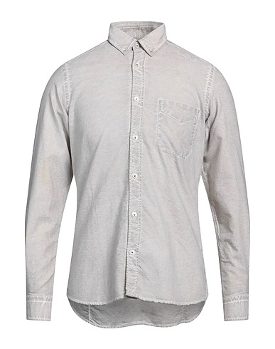 PLOUMANAC'H Solid colour shirt Grey 100% Cotton