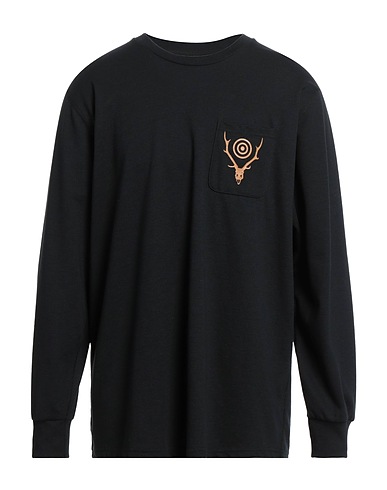 SOUTH2 WEST8 Camiseta Negro 65% Poliéster, 35% Algodón