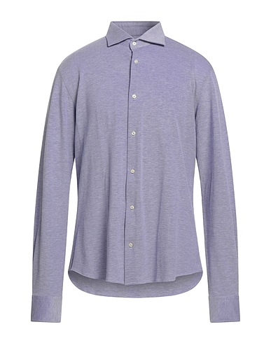 ROSSOPURO Einfarbiges Hemd Violett 100% Baumwolle
