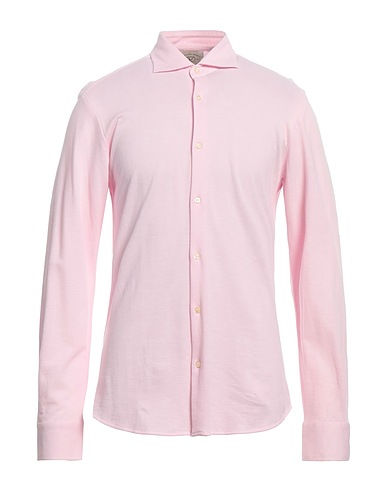 ROSSOPURO Solid colour shirt Pink 100% Cotton