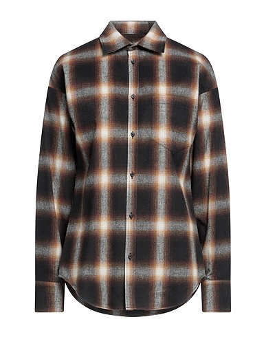 DSQUARED2 Camicia a quadri Testa di moro 100% Cotone