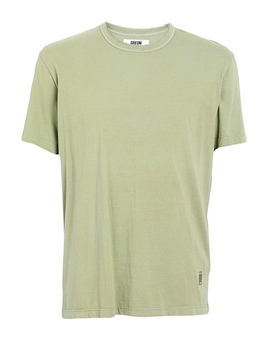 GRIFONI Basic T-Shirt Sage green 100% Cotton