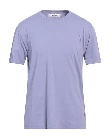 GRIFONI Basic T-Shirt Purple 100% Cotton