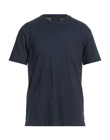 LIU •JO MAN Basic T-Shirt Midnight blue 100% Cotton