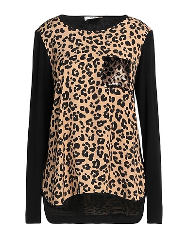 VDP VIA DELLE PERLE T-shirt COLLECTION Black 100% Viscose