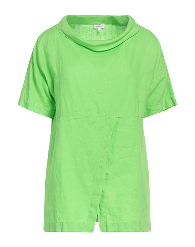 ROSSOPURO Top Verde chiaro 100% Lino