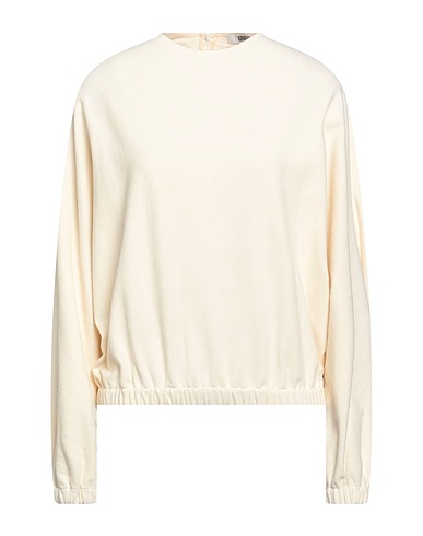 GRIFONI Sweatshirt Cremeweiß 53% Polyester, 43% Baumwolle, 4% Elastan
