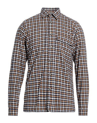 TINTORIA MATTEI 954 Checked shirt Navy blue 100% Cotton