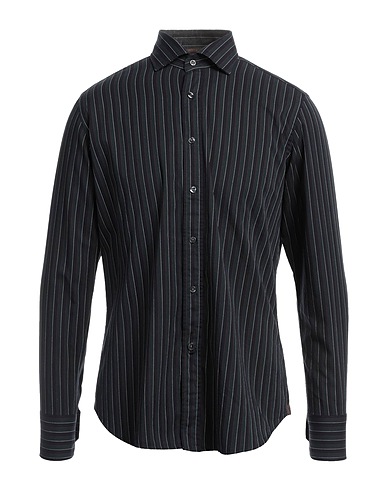 TINTORIA MATTEI 954 Striped shirt Dark green 100% Cotton