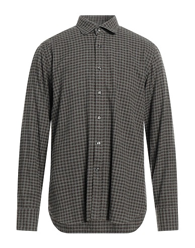 TINTORIA MATTEI 954 Checked shirt Khaki 100% Cotton