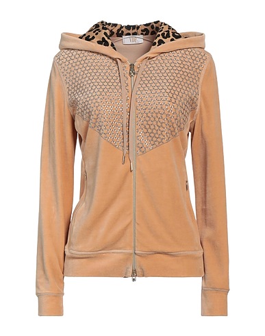 VDP VIA DELLE PERLE Hooded sweatshirt COLLECTION Beige 80% Cotton, 20% Nylon