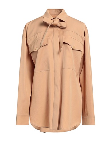 JIL SANDER Camisas y blusas lisas Camel 100% Lana Virgen