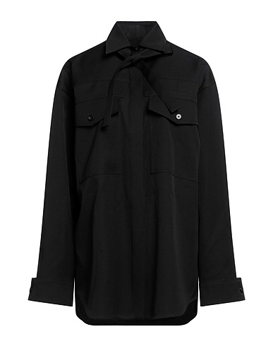 JIL SANDER Solid colour shirts & blouses Black 100% Virgin Wool