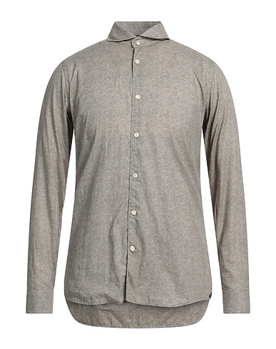 TINTORIA MATTEI 954 Patterned shirt Grey 100% Cotton