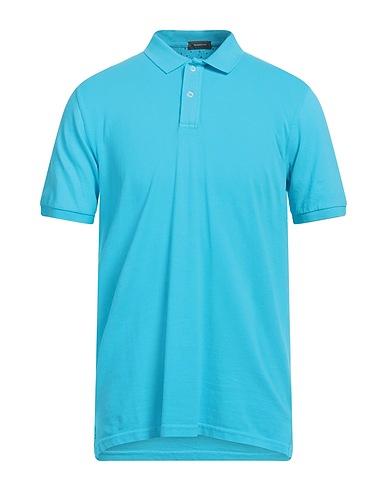 ROSSOPURO Polo shirt Azure 100% Cotton
