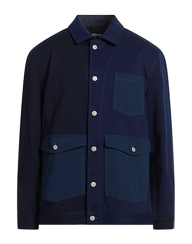 DONDUP Hemd mit Muster Blau 100% Baumwolle