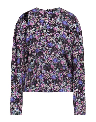 ISABEL MARANT トップス パープル シルク 91% / ポリウレタン 9%