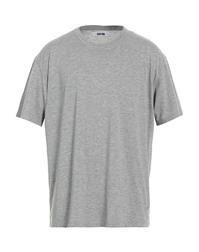 GRIFONI Basic T-shirt Grey 100% Cotton