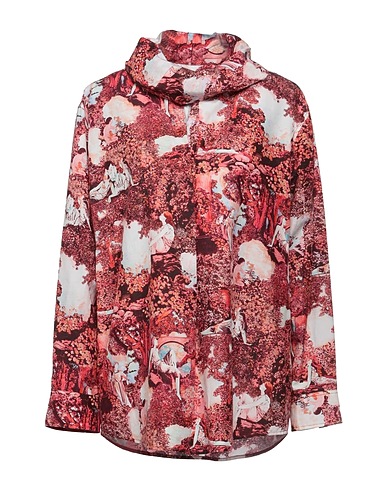 KENZO Top Burgundy 52% Cotton, 48% Silk