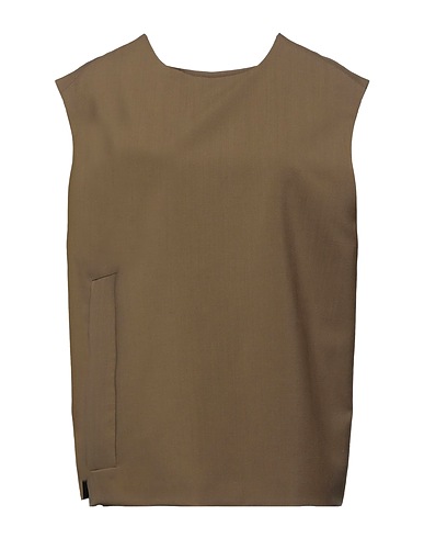 A BETTER MISTAKE Top Khaki 100% Lana