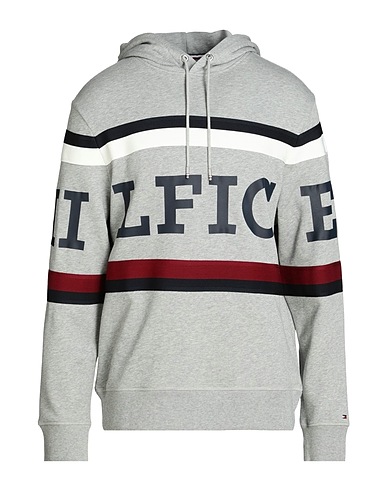 TOMMY HILFIGER Hooded track jacket  Grey 100% Cotton