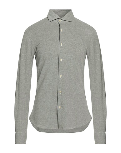 ROSSOPURO Solid colour shirt Grey 100% Cotton