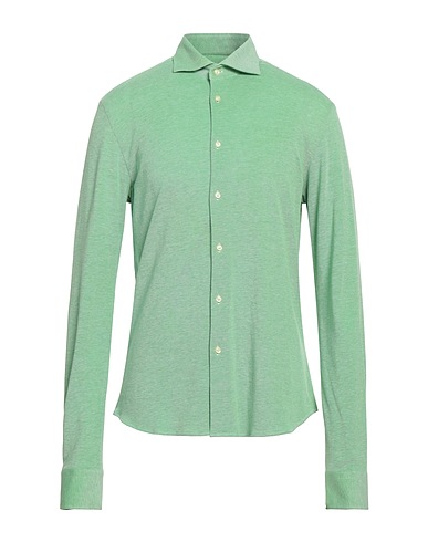 ROSSOPURO Solid colour shirt Green 100% Cotton