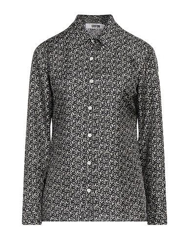 GRIFONI Patterned shirts & blouses Black 100% Silk
