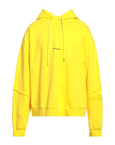 A BETTER MISTAKE Hooded track jacket  Yellow 100% Cotton