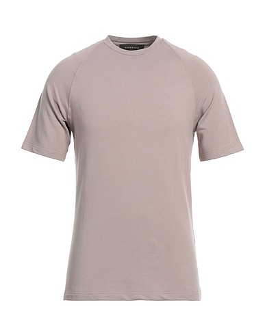 DONVICH Basic T-shirt Taupe 95% Cotton, 5% Elastane