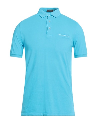 ROSSOPURO Polo shirt Azure 100% Cotton