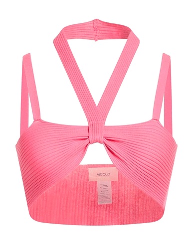 VICOLO Crop top Magenta 70% Viscosa, 30% Poliestere