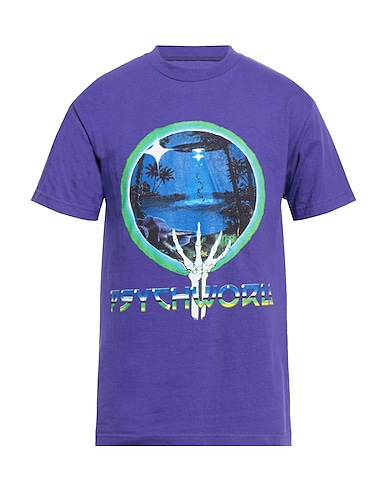 PSYCH WORLD T-shirt Purple 100% Cotton