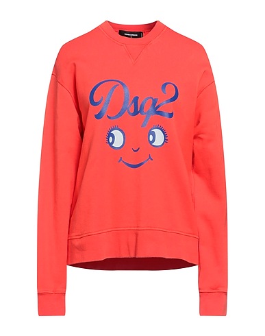 DSQUARED2 Sweatshirt Coral 100% Cotton