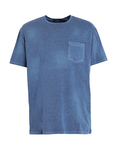 POLO RALPH LAUREN Basic T-Shirt CLASSIC FIT JERSEY POCKET T-SHIRT
 Slate blue 100% Cotton