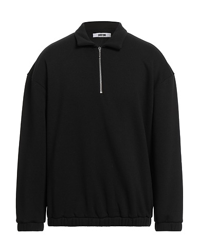 GRIFONI Sweatshirt Schwarz 75% Baumwolle, 25% Polyester