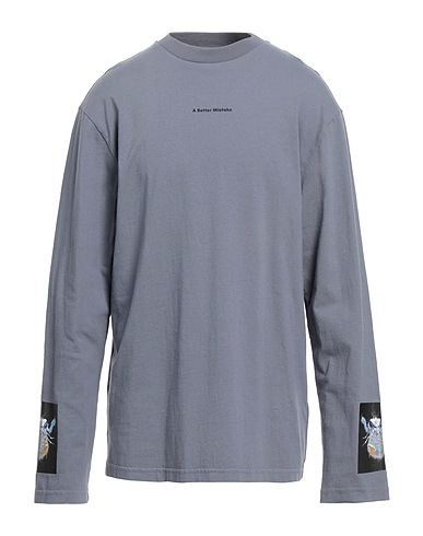 A BETTER MISTAKE T-shirt Slate blue 100% Cotton