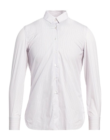 FINAMORE 1925 Striped shirt White 100% Cotton