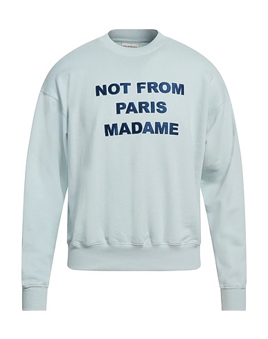 DRÔLE DE MONSIEUR Sweatshirt Sky blue 100% Cotton