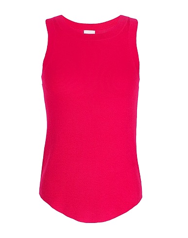 8 by YOOX Tank top Fuchsia 70% Organic cotton, 20% Polyamide, 10% Silk