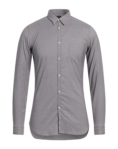 CALIBAN PURPLE LABEL Checked shirt Mauve 100% Cotton