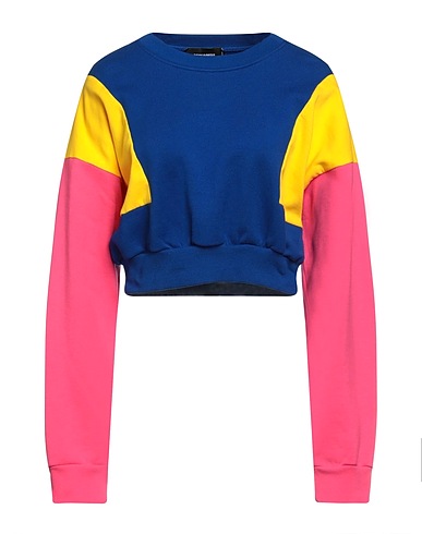 DSQUARED2 Sweatshirt Bright blue 99% Cotton, 1% Elastane