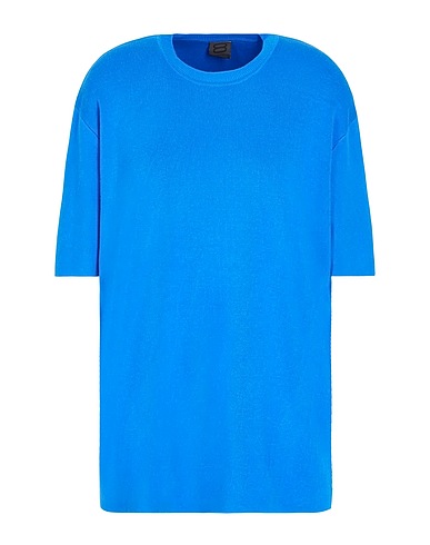 8 by YOOX Jumper Azure 73% Viscose, 27% Polyamide