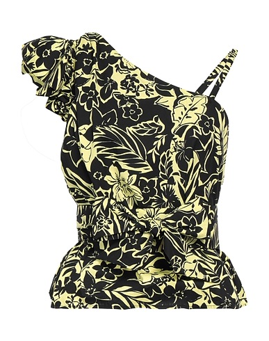 PINKO Top Pastel yellow 100% Cotton