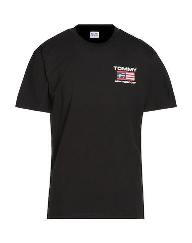 TOMMY JEANS T-shirt Black 100% Cotton