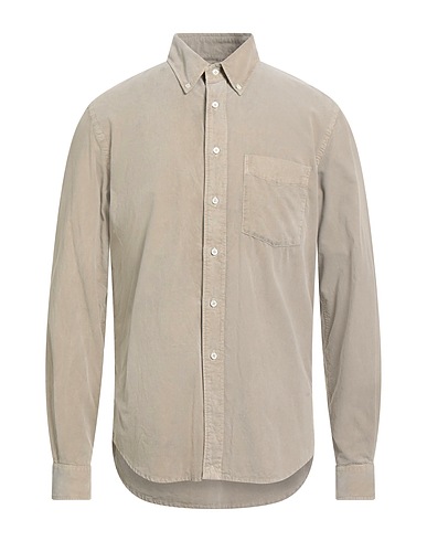 ASPESI Solid color shirt Light grey 100% Cotton