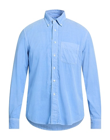 ASPESI Einfarbiges Hemd SHIRTS Azurblau 100% Baumwolle