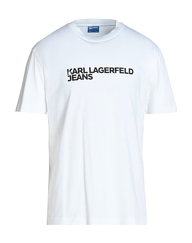 KARL LAGERFELD JEANS T-Shirt KLJ REGULAR SSLV TEE Weiß 100% Organische Baumwolle