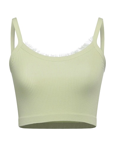 GUESS Top Light green 94% Polyamide, 6% Elastane