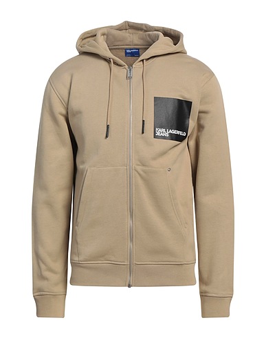 KARL LAGERFELD JEANS Hoodie KLJ REGULAR ZIP UP HOODIE Beige 90% Organische Baumwolle, 10% Recyceltes Polyester